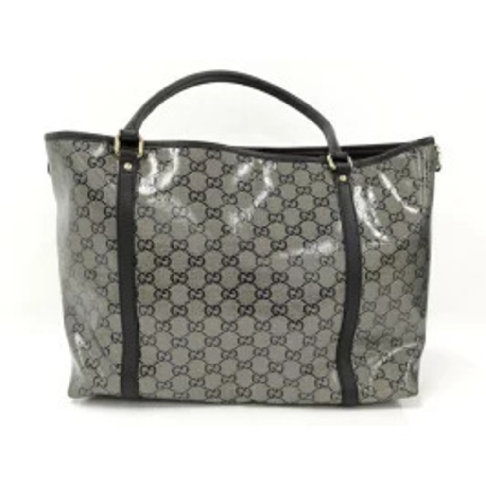 GUCCI Tote Bag Shoulder GG Crystal Black - Picture 2 of 9